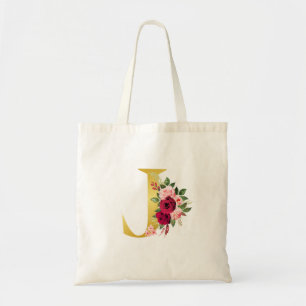 "J" Monogram Tote Bag