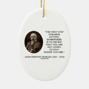 J.P. Morgan First Step Towards Getting Somewhere Ceramic Tree Decoration