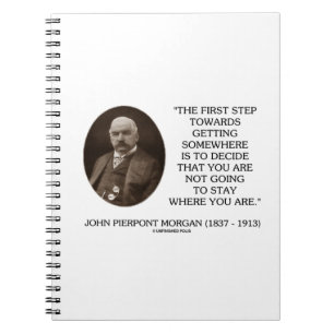 J.P. Morgan First Step Towards Getting Somewhere Notebook