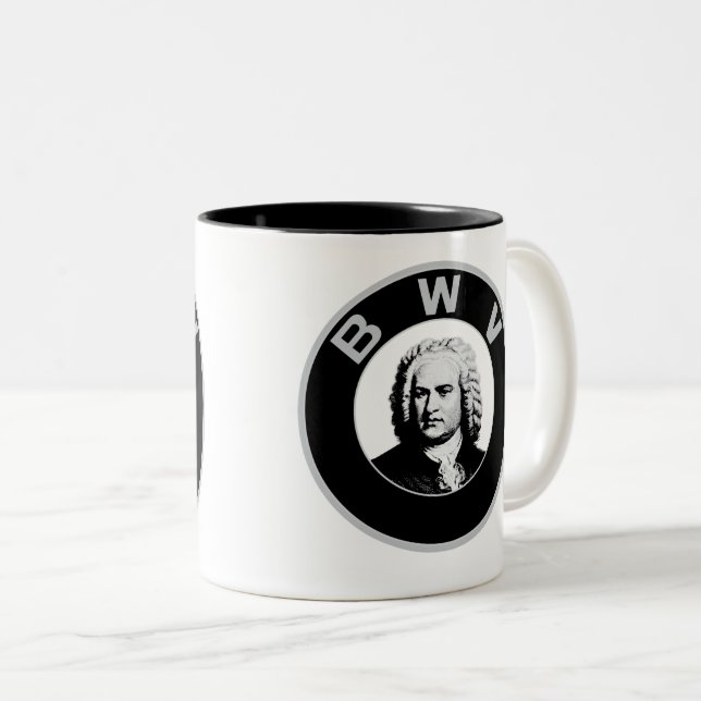 J.S. Bach Mug (Front Right)