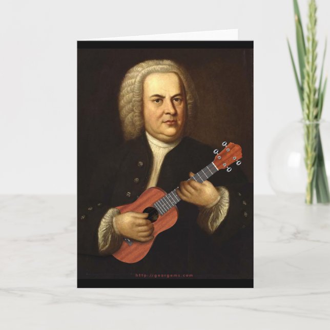 J.S. Bach on Uke Card (Front)