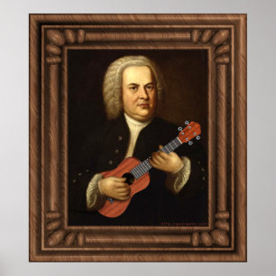 J.S. Bach on Uke Poster