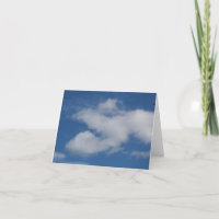 J Shaped Clouds Photo Blank Cards