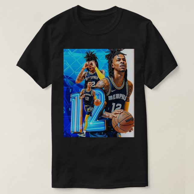 Ja Morant Dunk Poster Poster T-Shirt (Design Front)