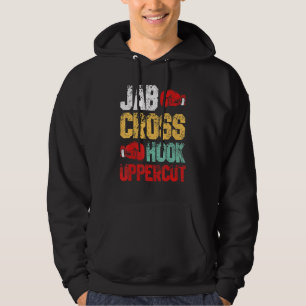 Jab Cross Hook Uppercut Boxer Kickboxing Hoodie