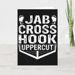 Jab Cross Hook Uppercut Boxer Workout Men Women Ki Card