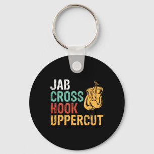 Jab Cross Hook Uppercut Boxer Workout Men Women Ki Key Ring