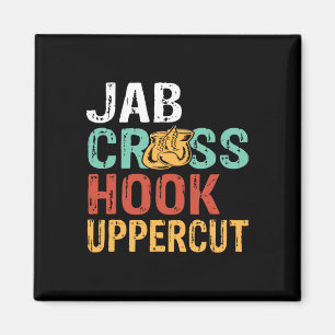 Jab Cross Hook Uppercut Boxer Workout Men Women Ki Magnet