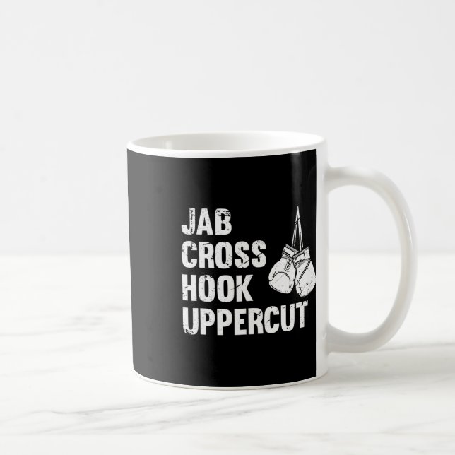 Jab Cross Hook Uppercut Boxing Fighting Technique  Coffee Mug (Right)