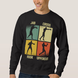 Jab Cross Hook Uppercut Boxing Gloves Boxer Sweatshirt