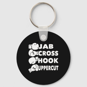 Jab Cross Hook Uppercut - Boxing Lover Gym Boxer K Key Ring