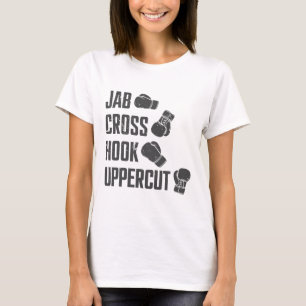 Jab Cross Hook Uppercut Funny Boxing Coach Trainin T-Shirt