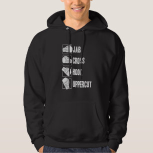 Jab Cross Hook Uppercut Kickboxing Boxing Coach Bo Hoodie
