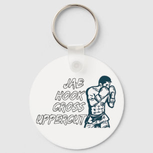 Jab Hook Cross Uppercut Boxing For Boxer Men Boys  Key Ring