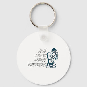Jab Hook Cross Uppercut Boxing For Boxer Men Boys Key Ring