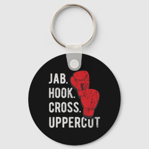 Jab, Hook, Cross, Uppercut - Kickboxing And Boxing Key Ring