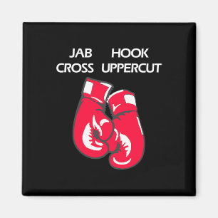 Jab Hook Cross Uppercut Martial Arts Boxing Magnet