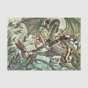 “Jabberwocky” by Charles Folkard Tissue Paper