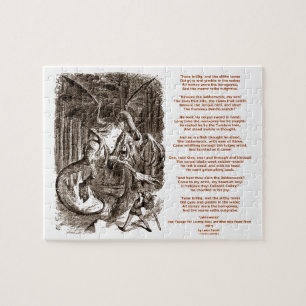 Jabberwocky Poem by Lewis Carroll Jigsaw Puzzle