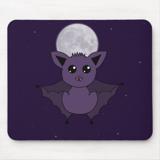Jac the Bat Flying by night Mouse Pad (Front)