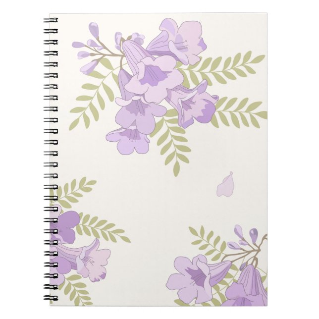 Jacaranda Blooms Australian Floral Notebook (Front)