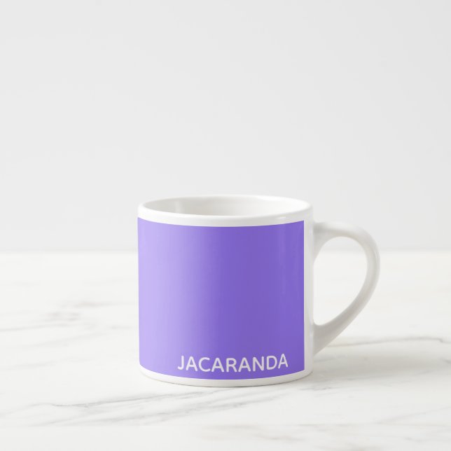 Jacaranda purple colour name espresso cup (Right)