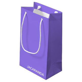 Jacaranda purple colour name small gift bag