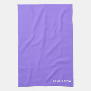 Jacaranda purple colour name tea towel