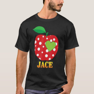 Jace Love School Back To School Boy Kid Student Te T-Shirt
