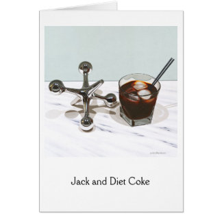 Jack and Diet Coke, Semi-Gloss Note Card