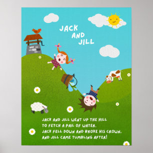 Jack and Jill Nursery Rhyme Classroom Poster