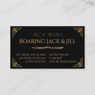 Jack and Jill Stag and Doe Art Deco Tickets