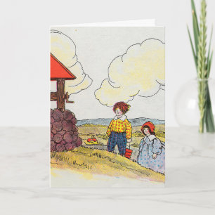 Jack and Jill went up the hill Nursery Rhyme Card