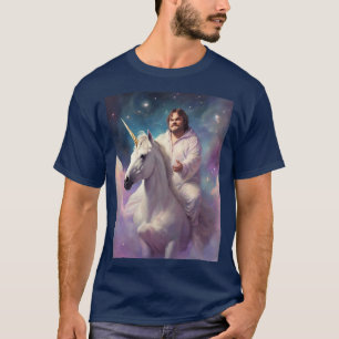 Jack Black's Cosmic Unicorn Ride Through The Stars T-Shirt