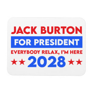 Jack Burton For President 2028 Magnet