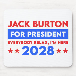 Jack Burton For President 2028 Mouse Pad