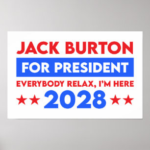 Jack Burton For President 2028 Poster