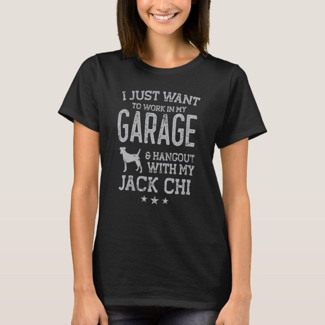 Jack Chi Dad Car Garage Hangout Men T-Shirt (Front)