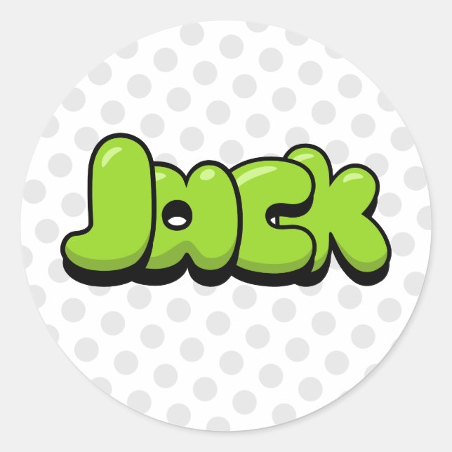 Jack Classic Round Sticker (Front)