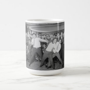 Jack Dempsey Mock Fighting Against Harry Houdini Coffee Mug