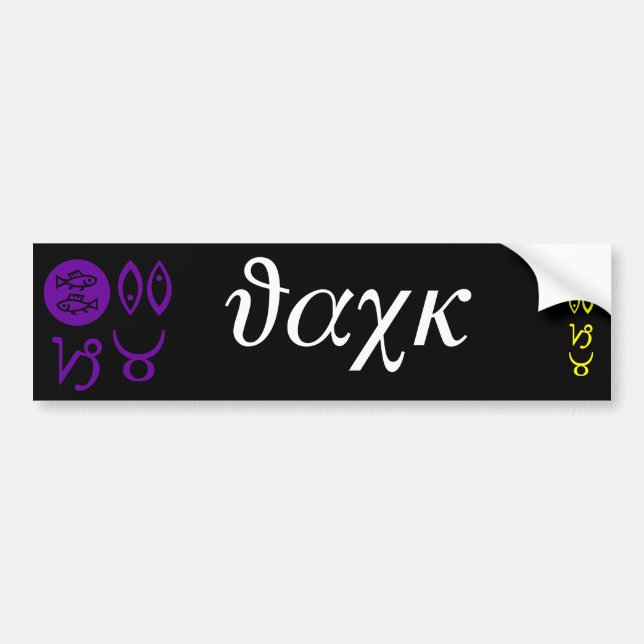 Jack Designer Name Bumper Sticker (Front)
