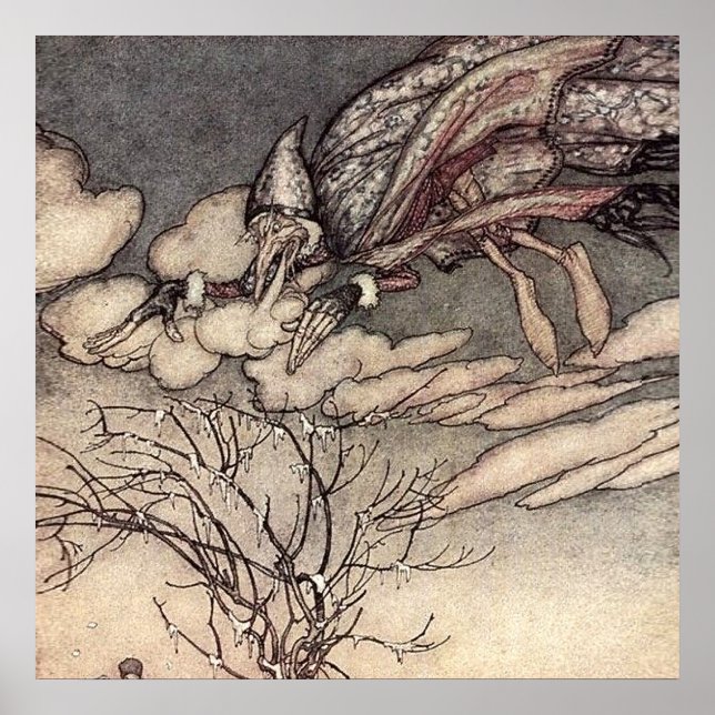 “Jack Frost” by Arthur Rackham Poster (Front)