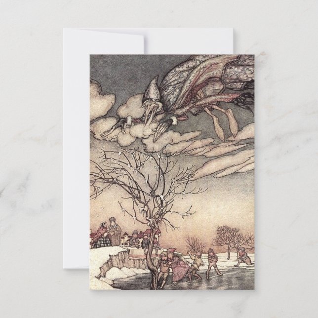 “Jack Frost” by Arthur Rackham Thank You Card (Front)