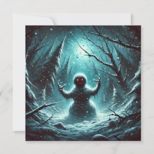 Jack Frost Snowman Christmas Holiday Card