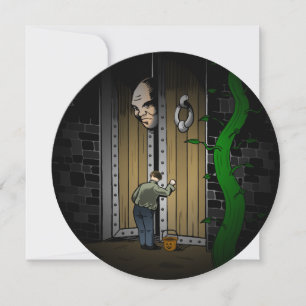 Jack goes trick or treating at the giant's house card