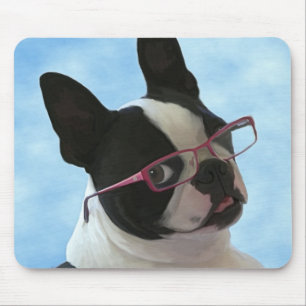 Jack in glasses mouse pad