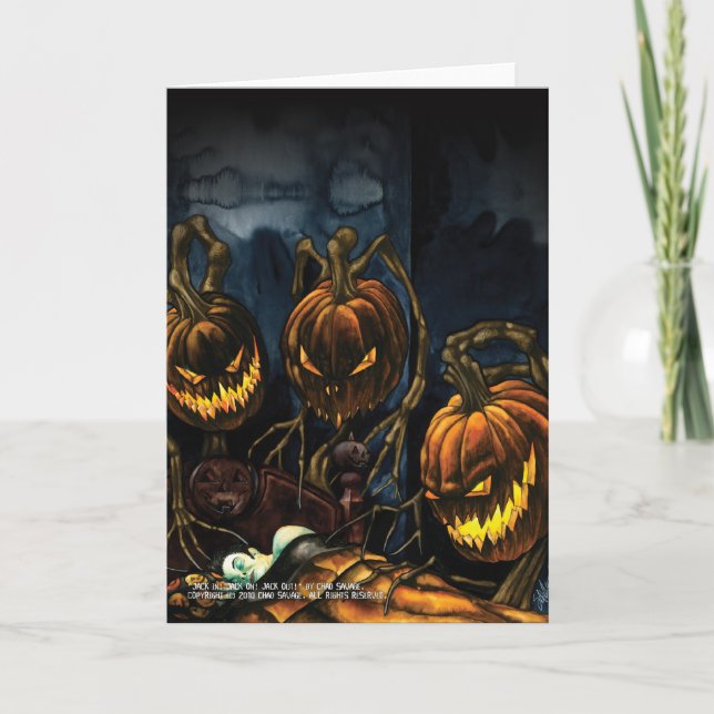 Jack In, Jack On, Jack Out Greeting Card (Front)