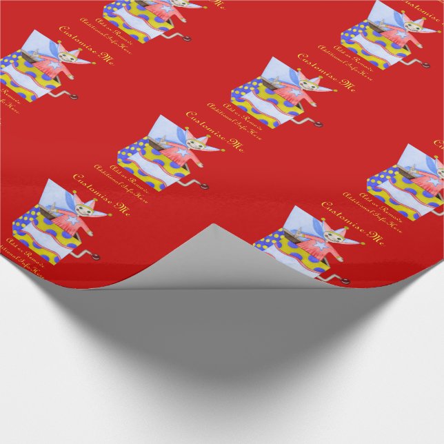 Jack-in-the-Box - Traditional Toys (Primary Colour Wrapping Paper (Corner)