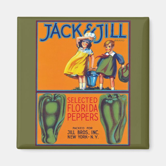 Jack & Jill Florida Peppers Magnet (Front)