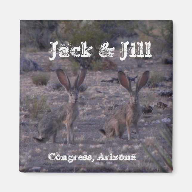 Jack & Jill  ~Jackrabbits~ Magnet (Front)